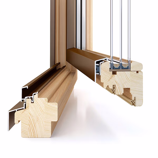 Дерево-алюминиевый профиль